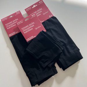 JUNCTURE Women's 6 Pair Black Trouser Socks Size 6-11 Shoe